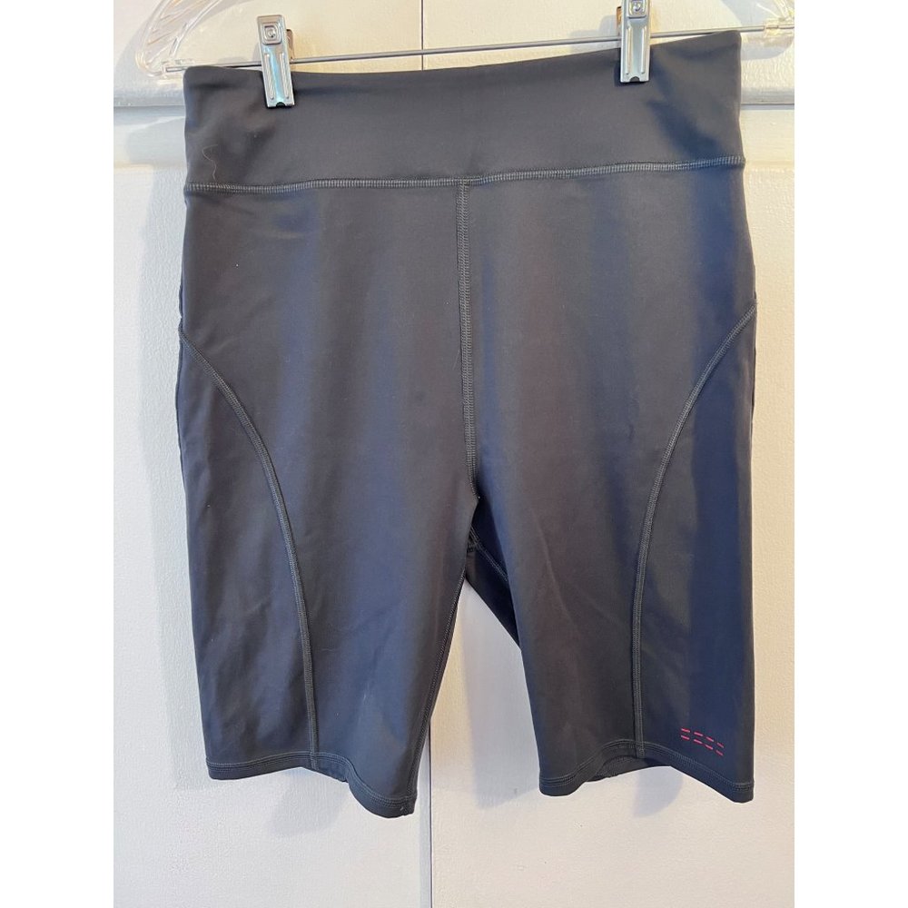 Peace Love World Bike Shorts, Zip waist, Black, Size Small, 8 inch length/inseam